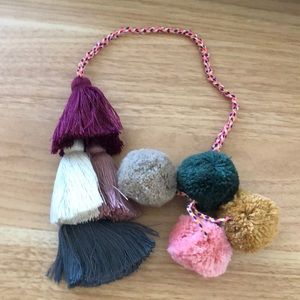 Bohemian handbag bag decoration tassel Pom Pom